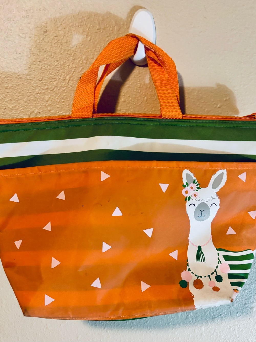Thirty-One Orange Llama Rama Thermal Tote Bag